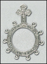 Hail Mary Full of Grace Rosary Ring